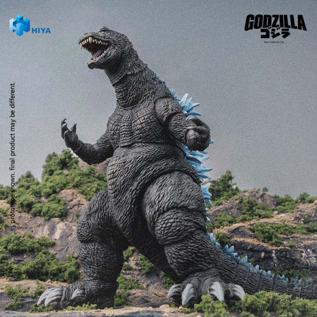 HIYA EBG0183 Exquisite Basic Series None Scale 7 Inch Godzilla Mothra and King Ghidorah Giant Monsters All-Out Attack (2001) Heat Ray Godzilla