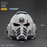JOYTOY Warhammer 40K 1:1 White Scars MkX Helmet & Display Stand