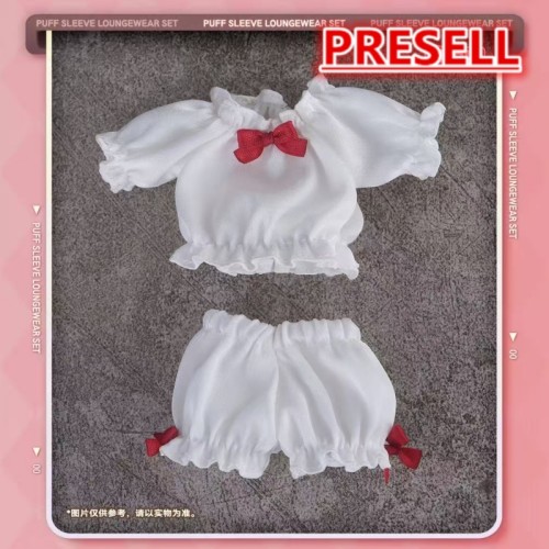Snail Shell 1/12 White Puff Sleeve Outfit Set