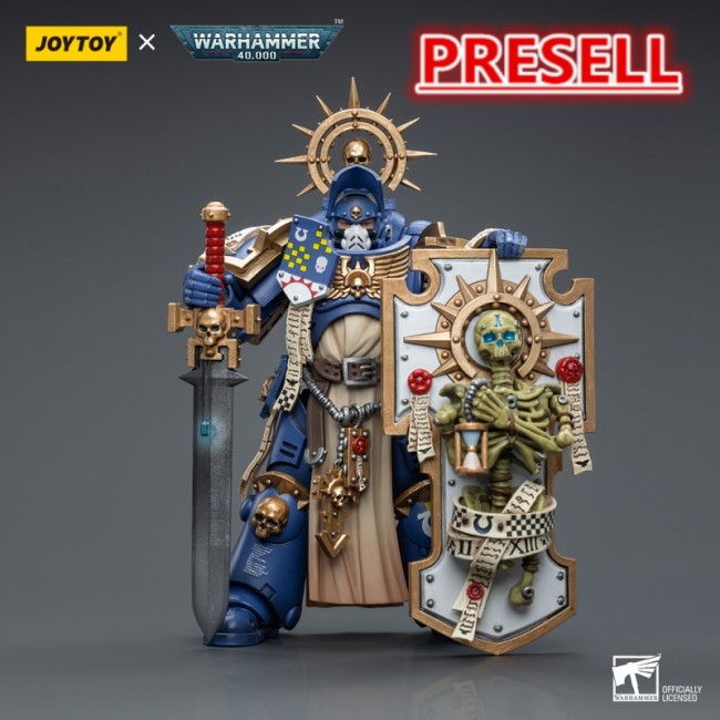 JOYTOY JT6465 Warhammer 40k 1: 18 Ultramarines Primaris Captain with Relic Shield and Power Sword