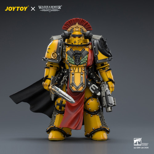 JOYTOY JT04216 Warhammer The Horus Heresy 1:18 Imperial Fists Legion Praetor in Mk III Armour