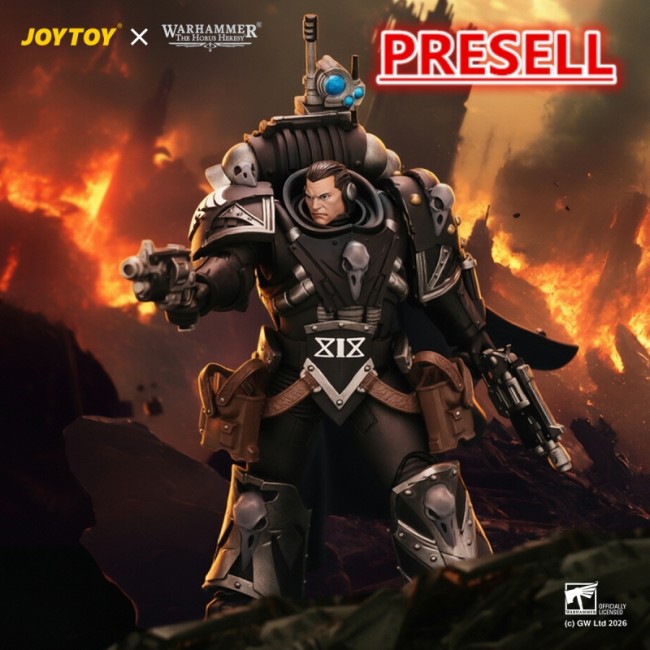 JOYTOY JT04346 Warhammer The Horus Heresy 1:18 Raven Guard Kaedes Nex the Blood Crow with Fulcrum hand cannons