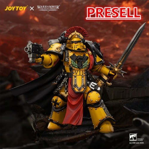 JOYTOY JT04216 Warhammer The Horus Heresy 1:18 Imperial Fists Legion Praetor in Mk III Armour