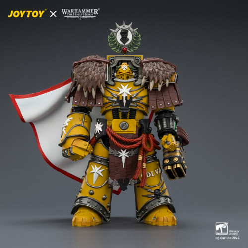 JOYTOY JT04209 Warhammer The Horus Heresy 1:18 Imperial Fists Lord Castellan Evander Garrius The Tyrant of Cthonia