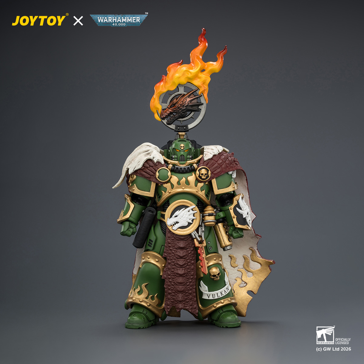 JOYTOY JT04438 Warhammer 40k 1:18 Salamanders Vulkan He'stan the