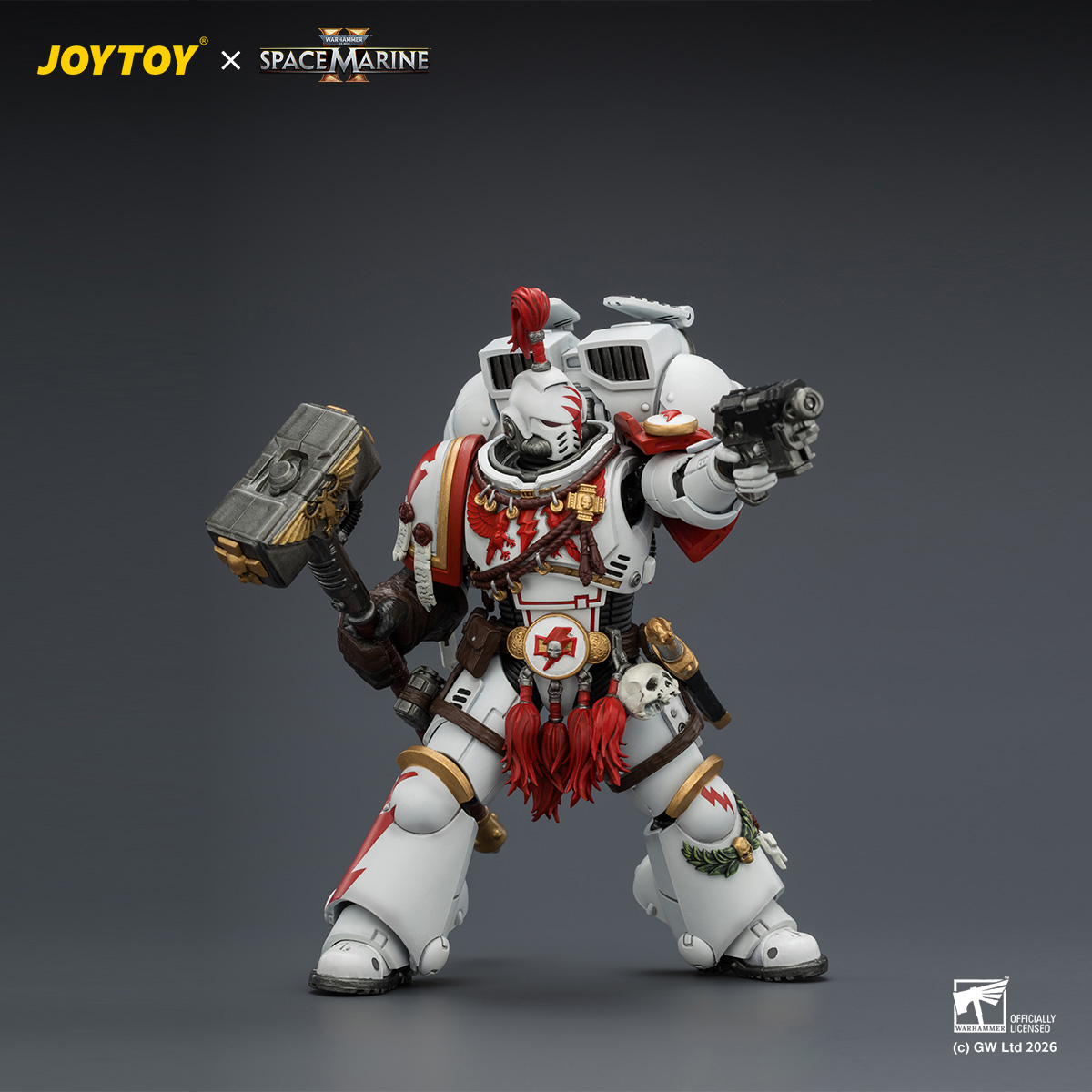 JOYTOY JT04407 Warhammer 40k 1: 18 White Scars Assault Intercessor