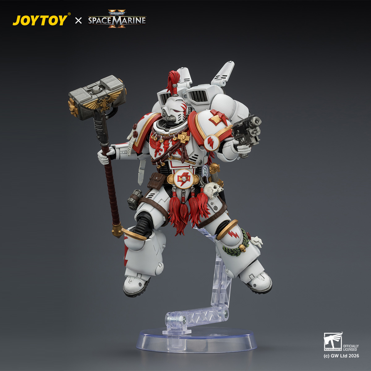 JOYTOY JT04407 Warhammer 40k 1: 18 White Scars Assault Intercessor