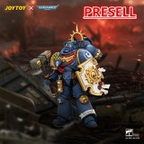 JOYTOY JT04414 Warhammer 40k 1: 18 Ultramarines Captain with Jump Pack and Relic Shield