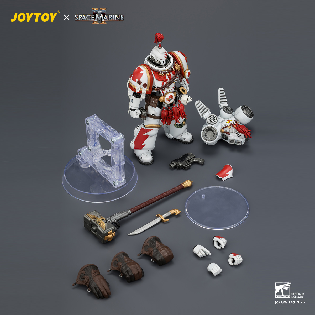 JOYTOY JT04407 Warhammer 40k 1: 18 White Scars Assault Intercessor