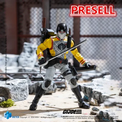 HIYA EMG0515 Exquisite Mini Series 1/18 Scale 4.1 Inch G.I.Joe Crimson Guard Python Patrole Version