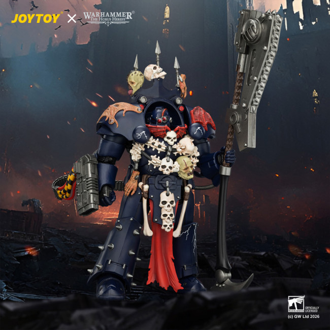 JOYTOY JT04384 Warhammer The Horus Heresy 1:18 Night Lords Legion Praetor in Tartaros Terminator Armour