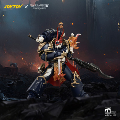 JOYTOY JT04582 Warhammer The Horus Heresy 1:18 Night Lords The Prince of Crows Sevatar First Captain of the Night Lords