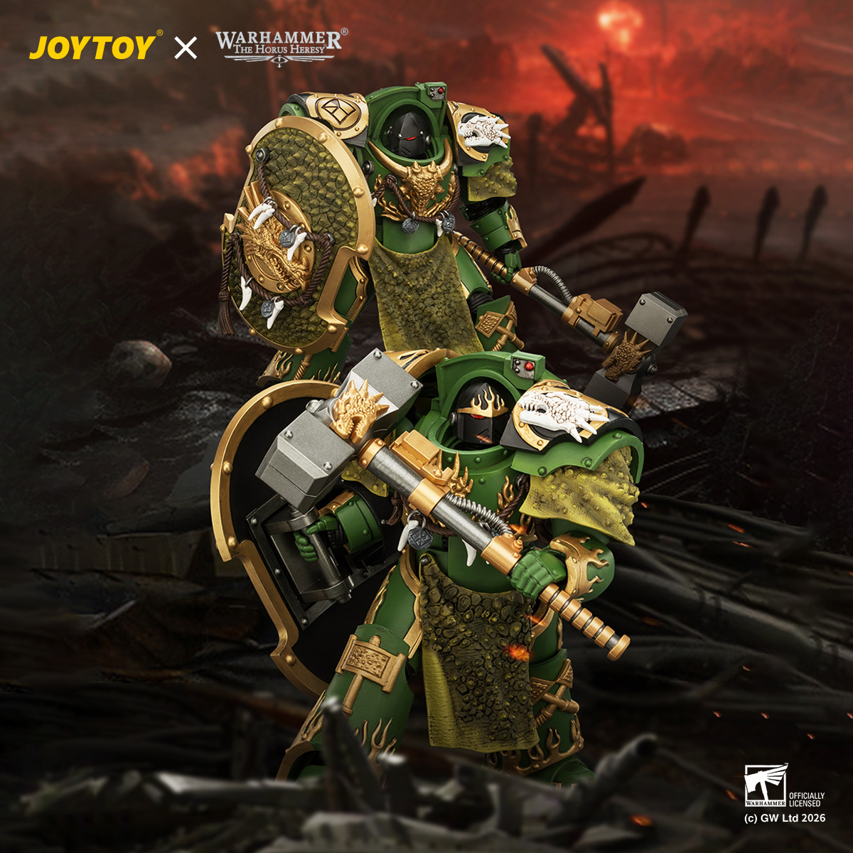 JOYTOY Warhammer The Horus Heresy 1:18 Salamanders Firedrake