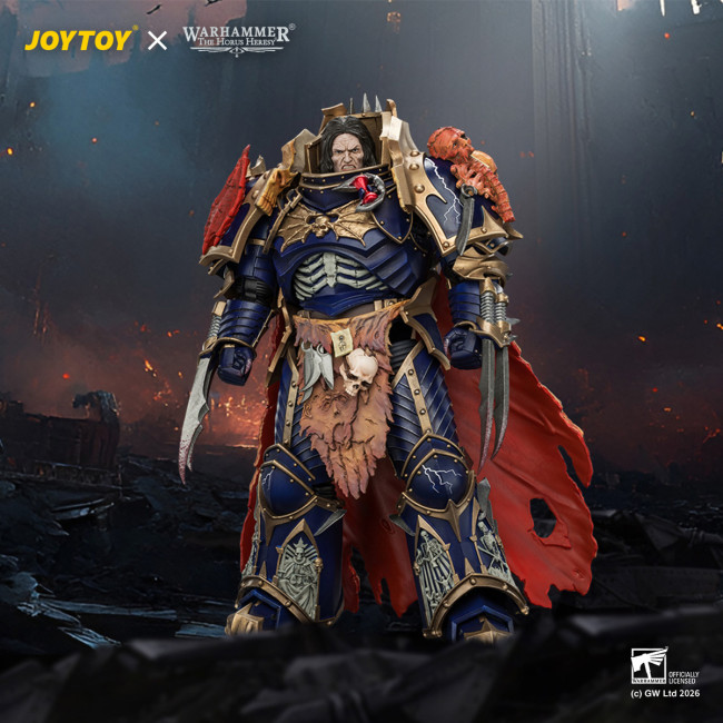 JOYTOY JT04674 Warhammer The Horus Heresy 1:18 Night Lords Konrad Curze Primarch of the Night Lords Legion