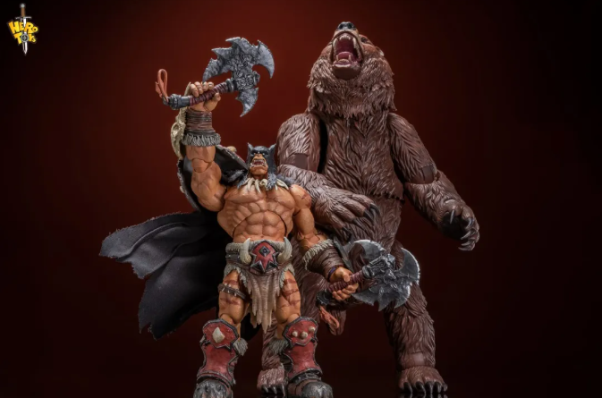 Hero Toys 1/10 Tribal Hunter Orc Pursuer & Musha Pet Battle Bear