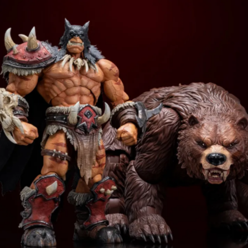 Hero Toys 1/10 Tribal Hunter Orc Pursuer & Musha Pet Battle Bear