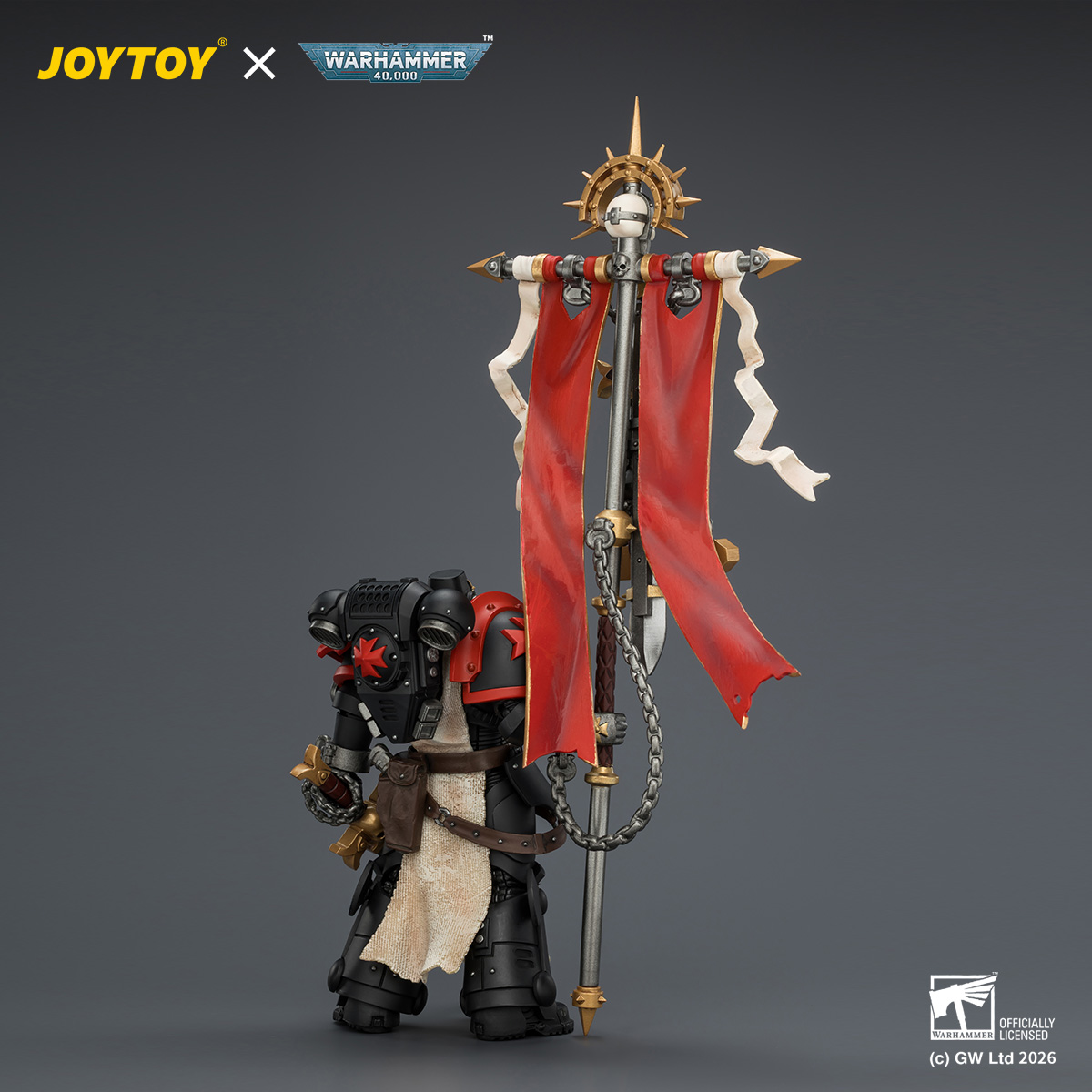 JOYTOY JT04735 Warhammer 40k 1:18 Black Templars Crusader Ancient