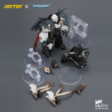 JOYTOY JT04742 Warhammer 40k 1:18 Raven Guard Chapter Master Aethon Shaan with Claws of Severax and Heavy Bolt Pistol