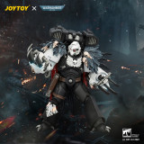 JOYTOY JT04742 Warhammer 40k 1:18 Raven Guard Chapter Master Aethon Shaan with Claws of Severax and Heavy Bolt Pistol