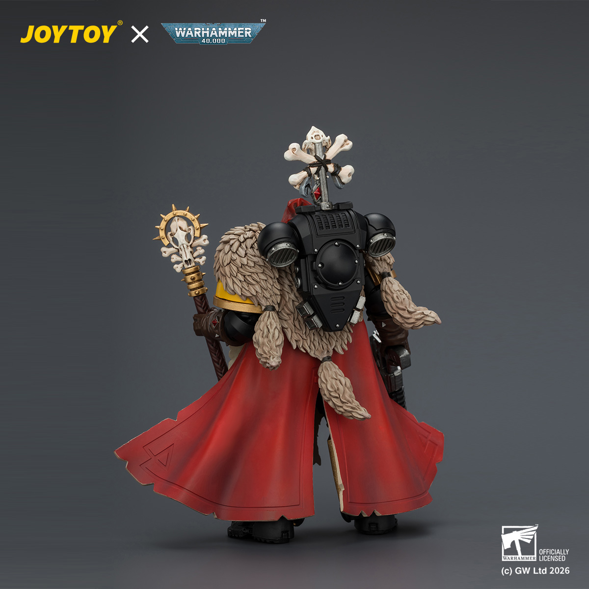 JOYTOY JT04766 Warhammer 40k 1:18 Space Wolves Wolf Priest with
