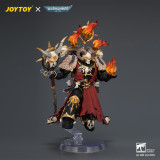 JOYTOY JT04759 Warhammer 40k 1:18 Black Legion Master of Possession with Staff of Possession and Bolt Pistol