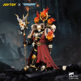 JOYTOY JT04759 Warhammer 40k 1:18 Black Legion Master of Possession with Staff of Possession and Bolt Pistol