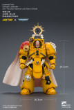 JOYTOY JT04896 Warhammer 40k 1:18 Imperial Fists Darnath Lysander with Thunder Hammer and Storm Shield