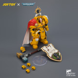 JOYTOY JT04896 Warhammer 40k 1:18 Imperial Fists Darnath Lysander with Thunder Hammer and Storm Shield