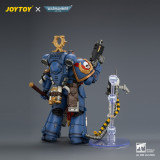 JOYTOY JT04889 Warhammer 40k 1:18 Ultramarines Ferren Areios with Thunder Hammer and Bolt Pistol