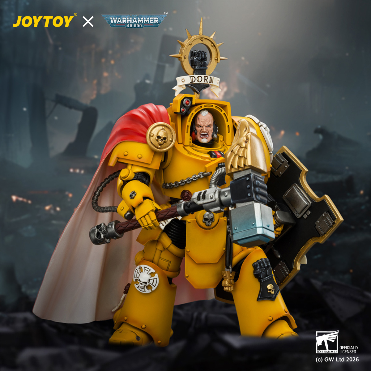 JOYTOY JT04896 Warhammer 40k 1:18 Imperial Fists Darnath Lysander