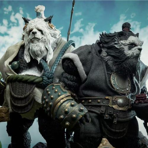 Furry Planet Boxer Yang Black Panda & Physician Yin White Panda