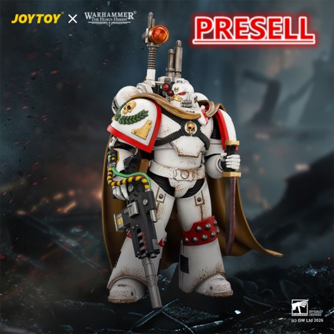 JOYTOY JT04926 Warhammer 40k 1:18 White Scars Legion Vigilator with Nemesis rifle and Bolt Pistol