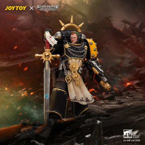 JOYTOY JT05121 Warhammer The Horus Heresy 1:18 Imperial Fists Champion Consul with Combi-Melta and Power Sword