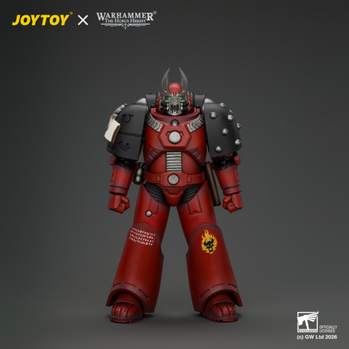JOYTOY JT05015 Warhammer The Horus Heresy 1:18 Word Bearers MkVI Tactical Sergeant with Power Sword and Plasma Pistol