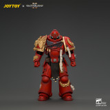 JOYTOY JT05305 Warhammer 40k Space Marine 2 1: 18 Blood Angels Veteran with Bolt Rifle, Chainsword and Bolt Pistol and Plasma Pistol