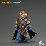 JOYTOY JT05312 Warhammer 40k 1:18 Space Wolves Wolf Guard Battle Leader with Master-crafted Power Weapon, Storm Shield, Thunder Hammer Master-crafted Heavy Bolt Pistol, and Plasma Pistol