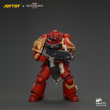 JOYTOY JT05305 Warhammer 40k Space Marine 2 1: 18 Blood Angels Veteran with Bolt Rifle, Chainsword and Bolt Pistol and Plasma Pistol