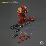 JOYTOY JT05305 Warhammer 40k Space Marine 2 1: 18 Blood Angels Veteran with Bolt Rifle, Chainsword and Bolt Pistol and Plasma Pistol