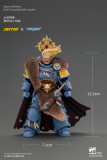 JOYTOY JT05312 Warhammer 40k 1:18 Space Wolves Wolf Guard Battle Leader with Master-crafted Power Weapon, Storm Shield, Thunder Hammer Master-crafted Heavy Bolt Pistol, and Plasma Pistol
