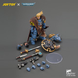 JOYTOY JT05312 Warhammer 40k 1:18 Space Wolves Wolf Guard Battle Leader with Master-crafted Power Weapon, Storm Shield, Thunder Hammer Master-crafted Heavy Bolt Pistol, and Plasma Pistol