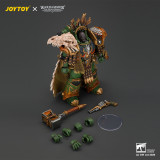JOYTOY JT05367 Warhammer 40k 1:18 Salamanders Vulkan Primarch of the XVlllth Legion with Dawnbringer The Furnace's Heart and Dragon's Breath Gauntlet