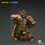 JOYTOY JT05367 Warhammer 40k 1:18 Salamanders Vulkan Primarch of the XVlllth Legion with Dawnbringer The Furnace's Heart and Dragon's Breath Gauntlet