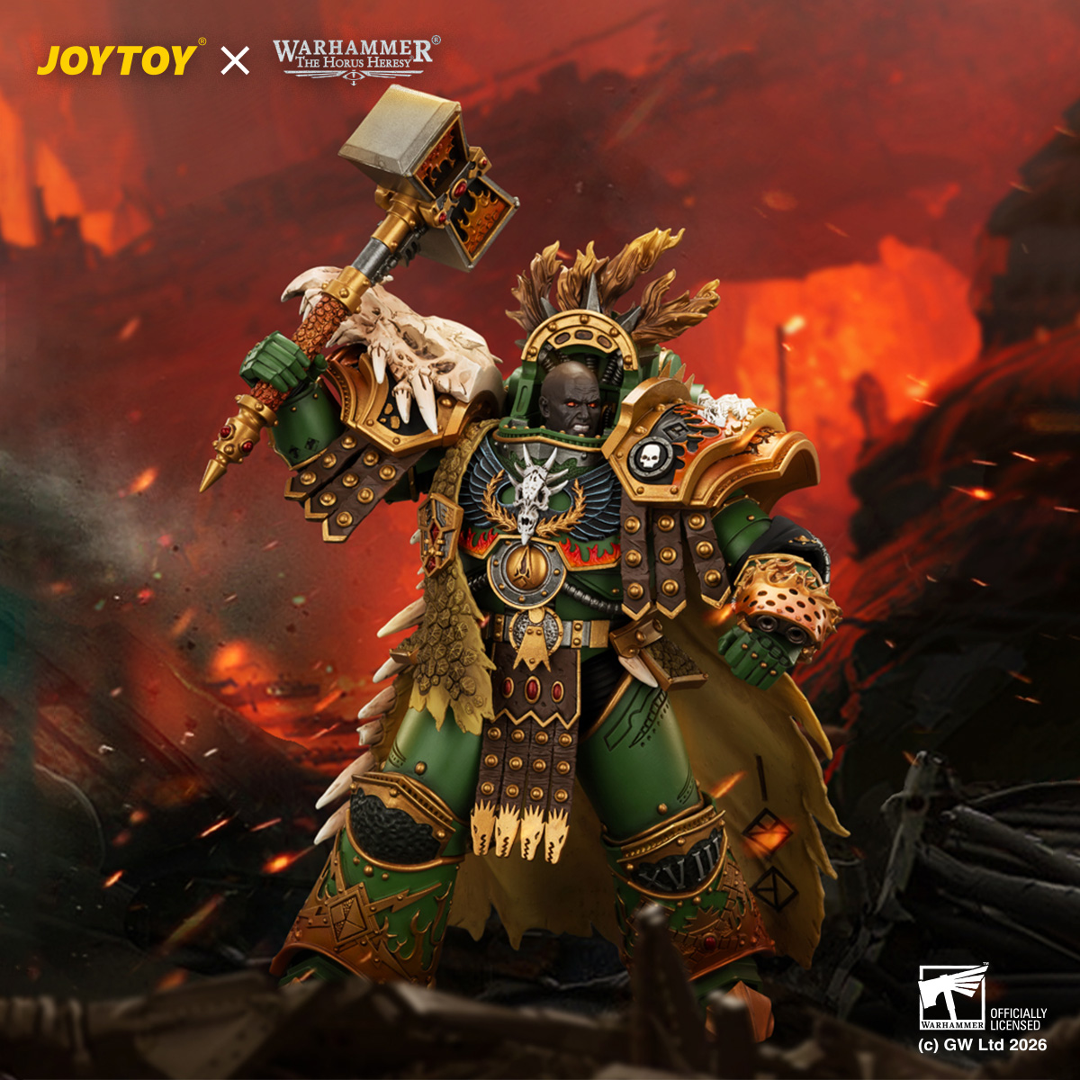 JOYTOY JT05367 Warhammer 40k 1:18 Salamanders Vulkan Primarch of