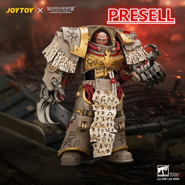 JOYTOY JT05374 Warhammer The Horus Heresy 1:18 Word Bearers Kor Phaeron with Patriarch's Claws