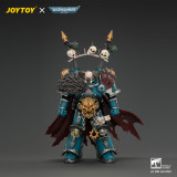 JOYTOY JT05053 Warhammer 40k 1:18 Alpha Legion Chaos Lord with Plasma Pistol and Accursed Weapon