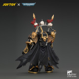JOYTOY JT05046 Warhammer 40k 1:18 Black Legion Chaos Lord with Power Fist, Plasma Pistol and Astartes Chainblade