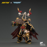 JOYTOY JT05046 Warhammer 40k 1:18 Black Legion Chaos Lord with Power Fist, Plasma Pistol and Astartes Chainblade