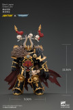 JOYTOY JT05046 Warhammer 40k 1:18 Black Legion Chaos Lord with Power Fist, Plasma Pistol and Astartes Chainblade