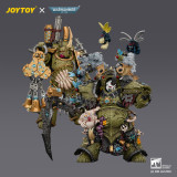 JOYTOY Warhammer 40k 1:18 Death Guard Typhus Herald of the Plague God and Plague Marine 1 with Boltgun and Icon of Despair