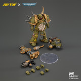 JOYTOY Warhammer 40k 1:18 Death Guard Typhus Herald of the Plague God and Plague Marine 1 with Boltgun and Icon of Despair